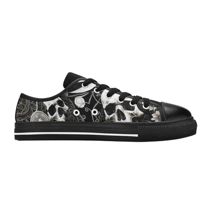 MEN'S Skulls Love Canvas Wallpaper Art Custom Sneakers
