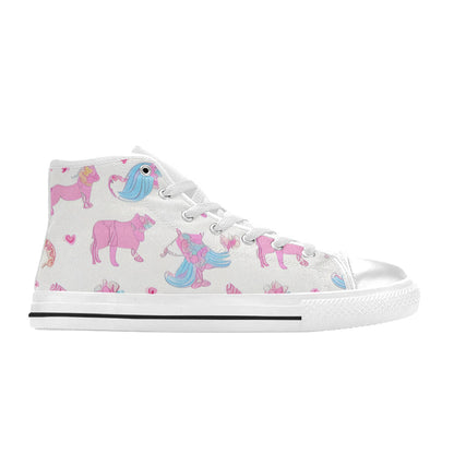 MEN'S Cc Unicorn Art Unicorns High Top Canvas Grunge Shoes