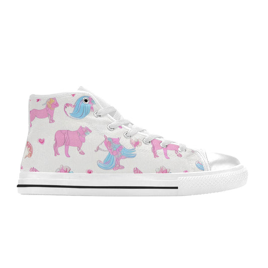 MEN'S Cc Unicorn Art Unicorns High Top Canvas Grunge Shoes