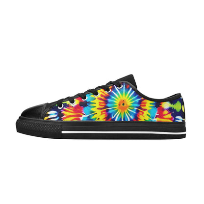 MEN'S Tie Dye Art Canvas Cottagecore Custom Shoes