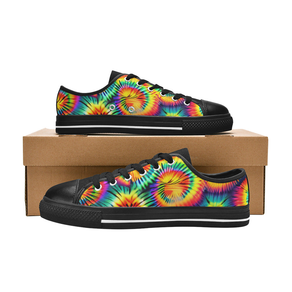 WOMEN'S Rainbow Tie Dye Canvas Cottagecore Shoes