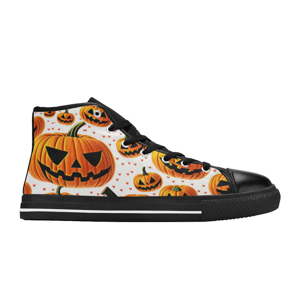 WOMEN'S Halloween Art 3 High Top Canvas Vivid Custom Shoes