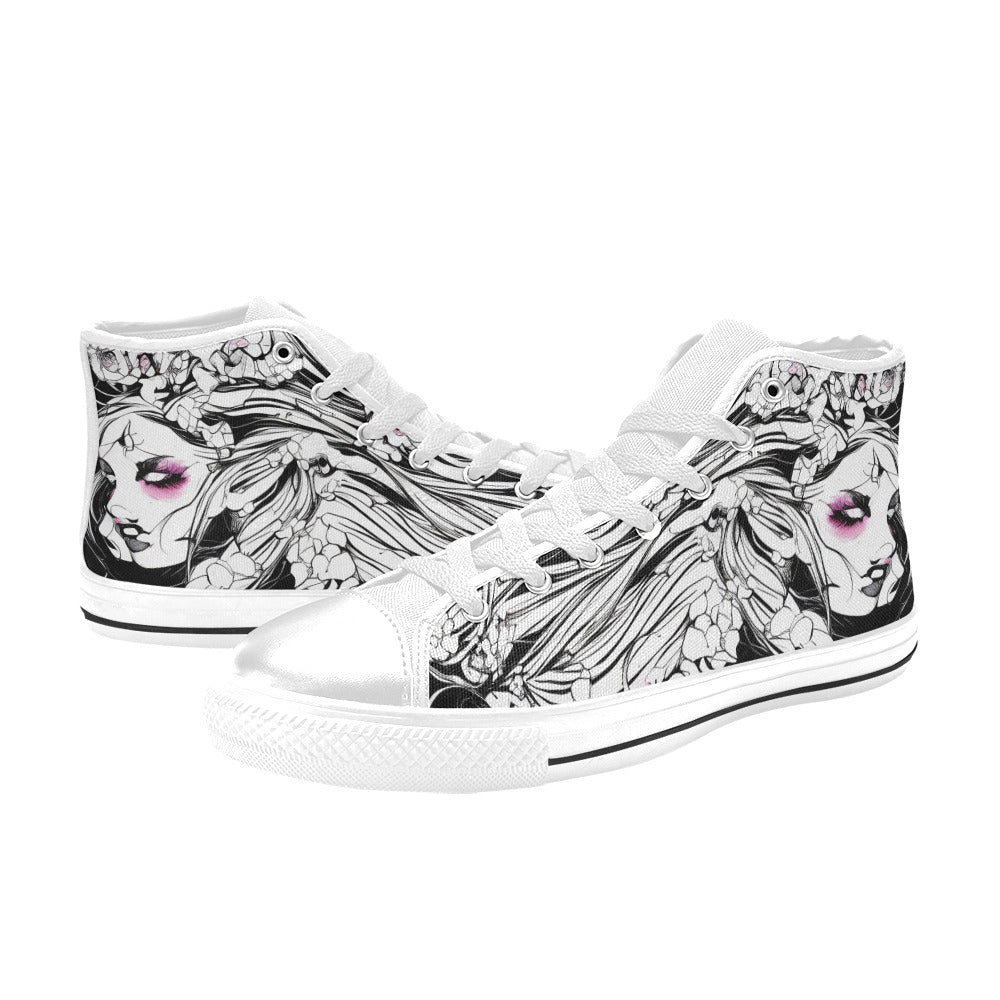 MEN'S Ink Art 2 Men’S High Top Canvas Grunge Shoes