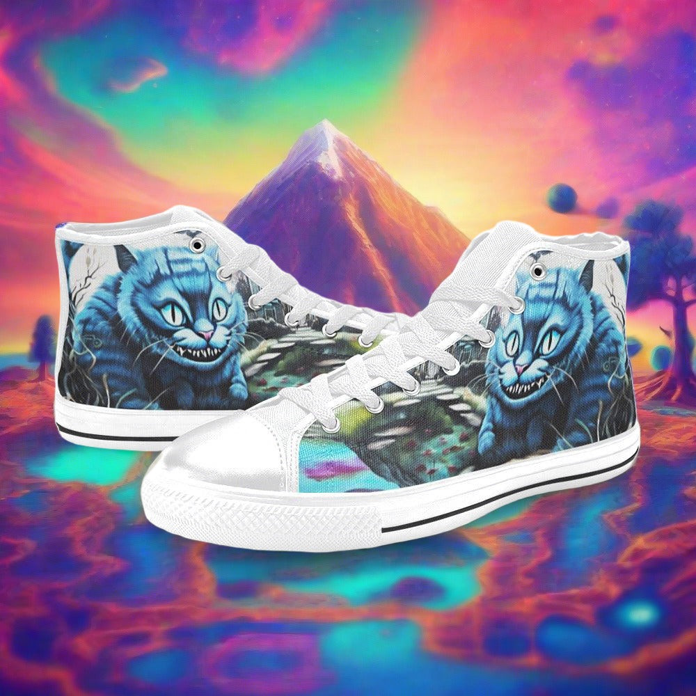 Dragon Crimson Black Custom WOMEN Bold Art - Freaky Shoes | Custom Art Sneakers