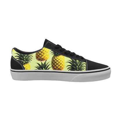 WOMEN'S Pineapples Please 4 Low Top Skateboarding Cottagecore Sneakers