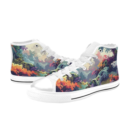 Camo Design 1 Kids' High Top Canvas Shoes