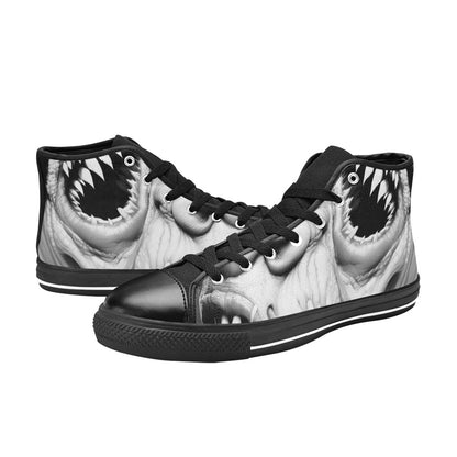 WOMEN'S Cc Twisted Faces 2 High Top Canvas Cottagecore Custom Sneakers
