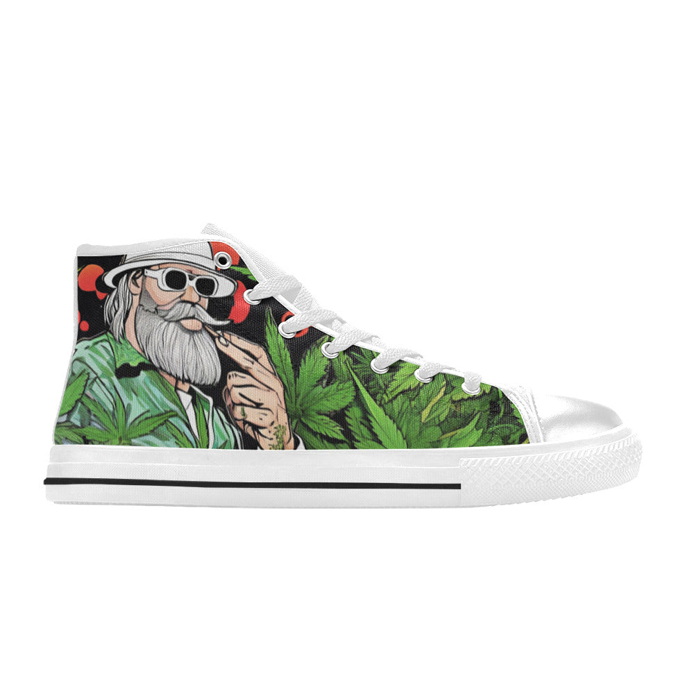 WOMEN'S Healthy Garden 420 High Top Canvas Aesthetic Custom Sneakers