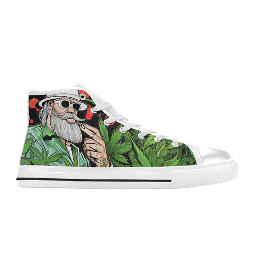WOMEN'S Healthy Garden 420 High Top Canvas Aesthetic Custom Sneakers