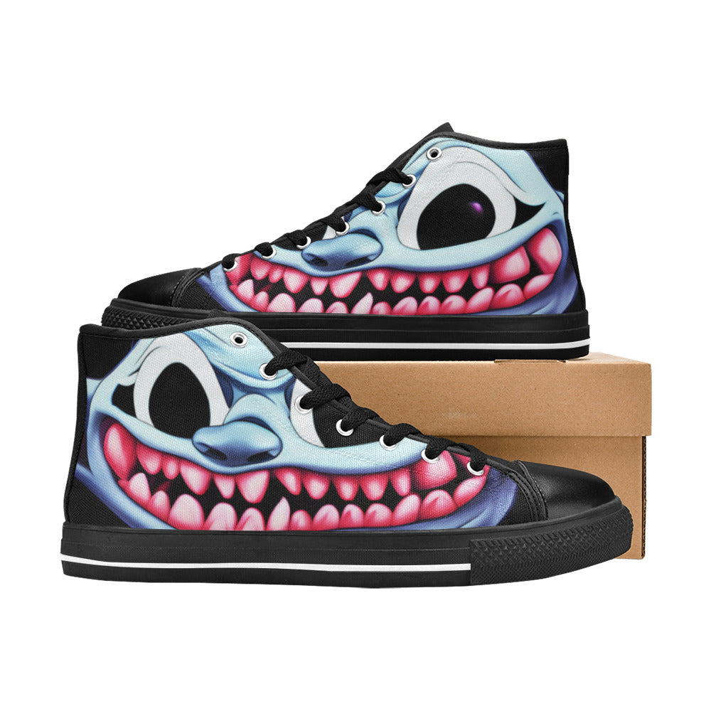 MEN'S Blue Rage Horror 2 High Top Canvas Aesthetic Sneakers