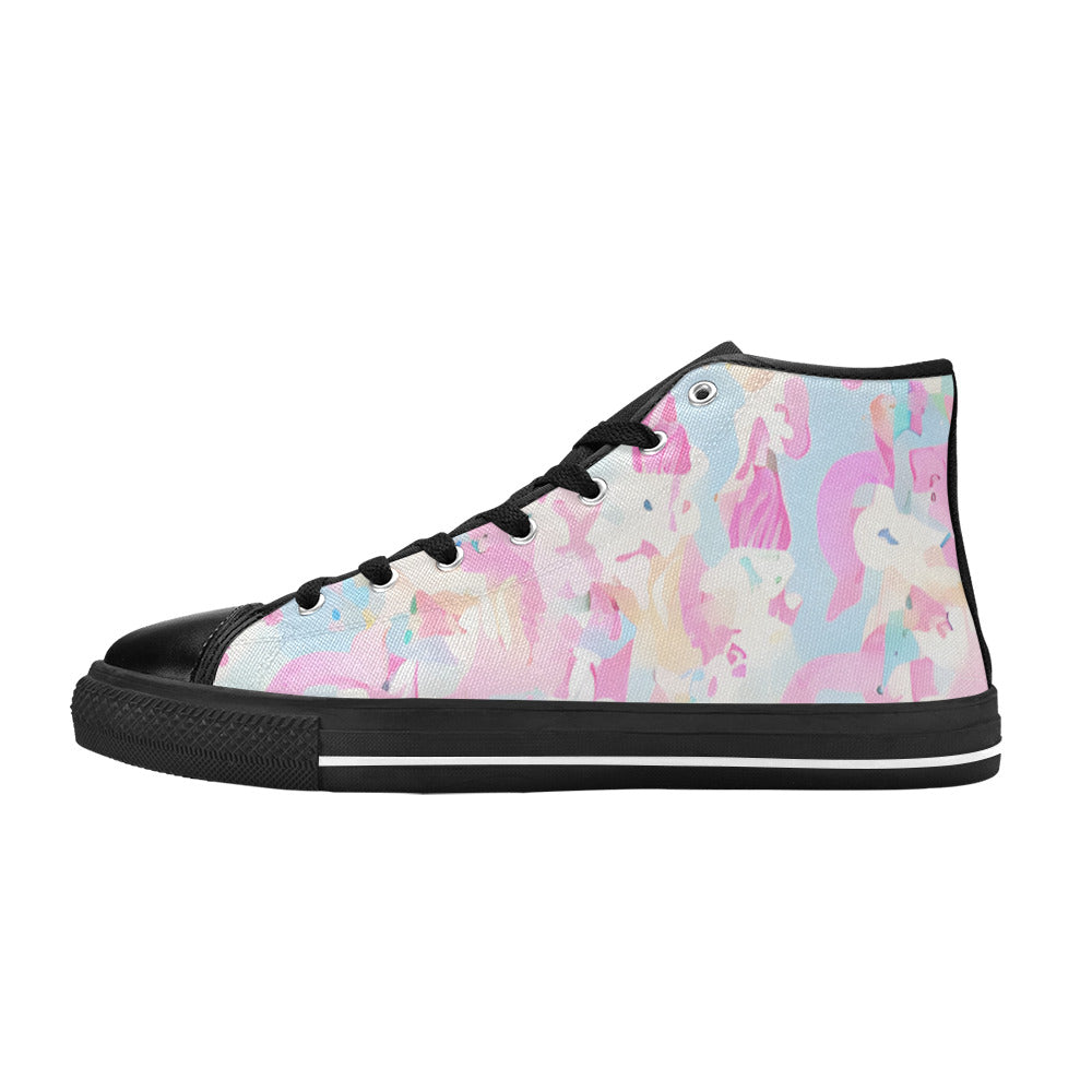 WOMEN'S Cc Unicorn Art Unicorns High Top Canvas Dreamcore Custom Shoes
