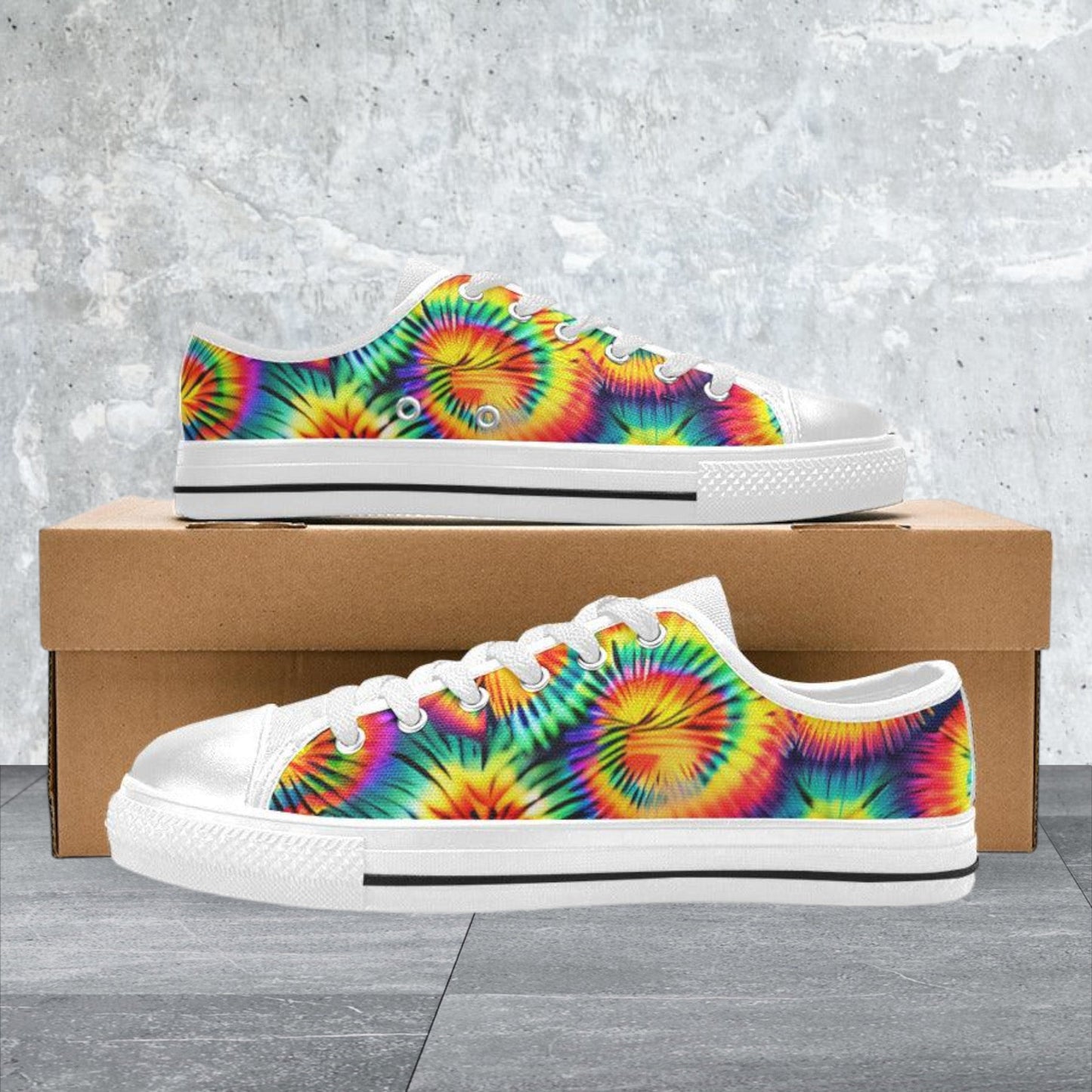 Peacock Neon Electric Wearable MEN Bold Art - Freaky Shoes | Custom Art Sneakers
