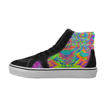 MEN'S Acid Bath High Top Skateboarding Surreal Custom Shoes
