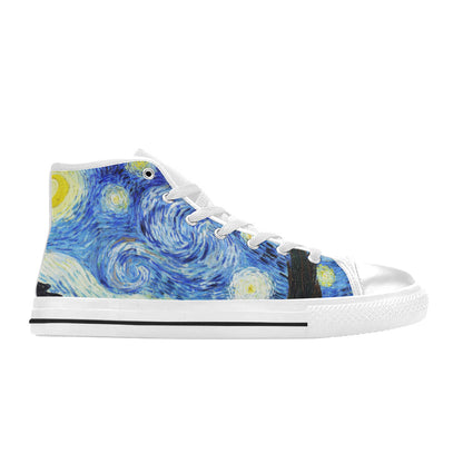 MEN'S Cc Starry Night Men’S High Top Canvas Dreamcore Sneakers