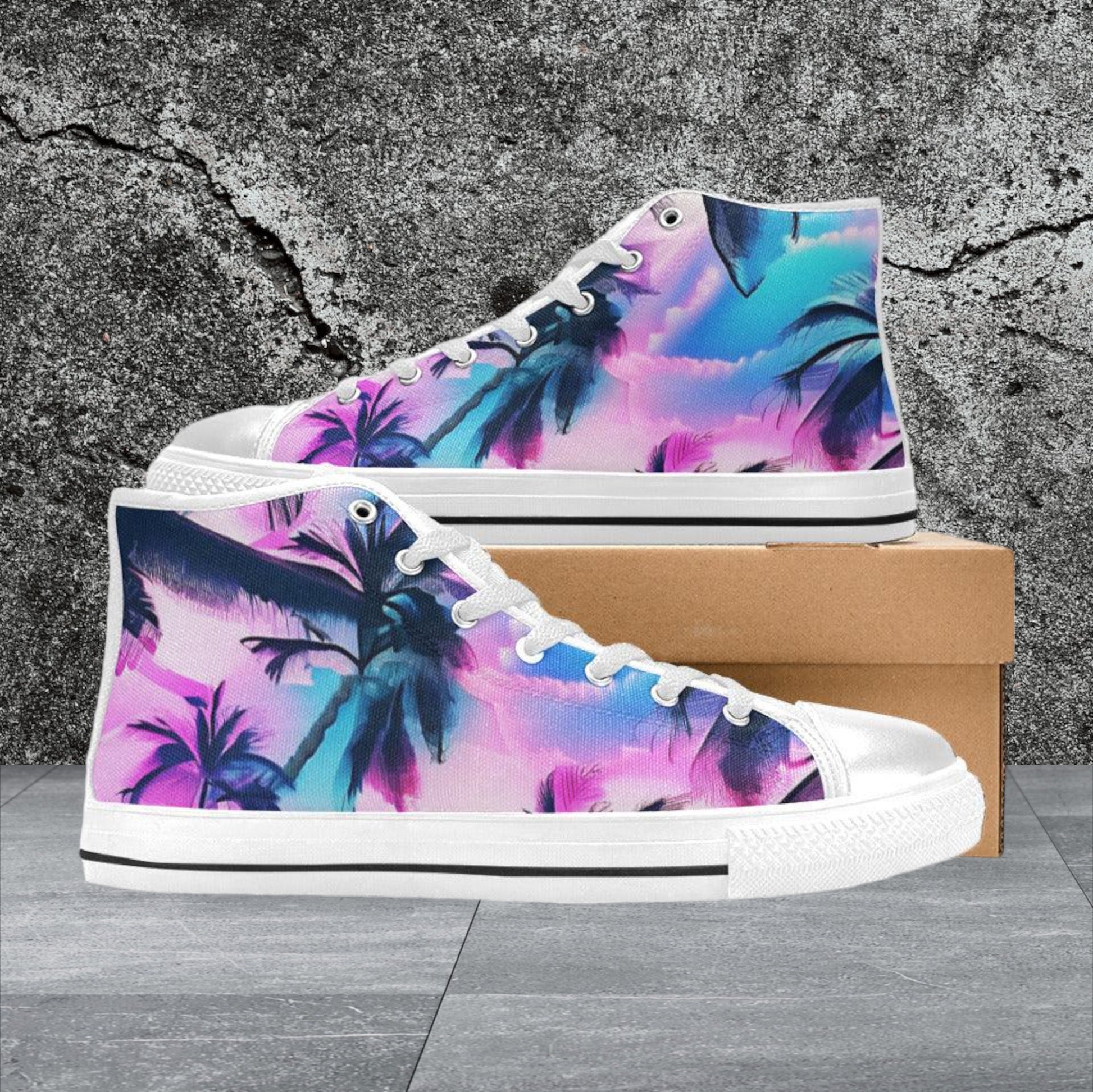Ikat Rich Jewel Pattern Bold Art - Freaky Shoes