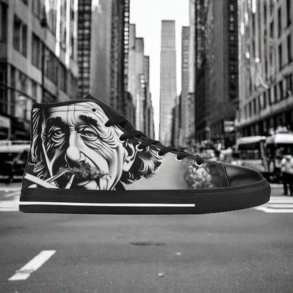 Aurora Borealis Neon Electric Wearable MEN Bold Art - Freaky Shoes | Custom Art Sneakers
