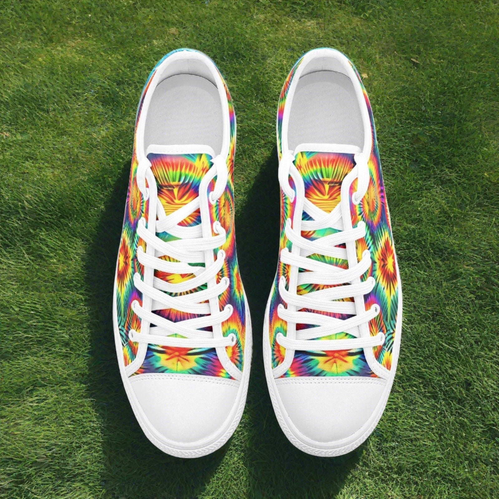 Aurora Borealis Neon Electric Unique Bold Art - Freaky Shoes | Custom Art Sneakers