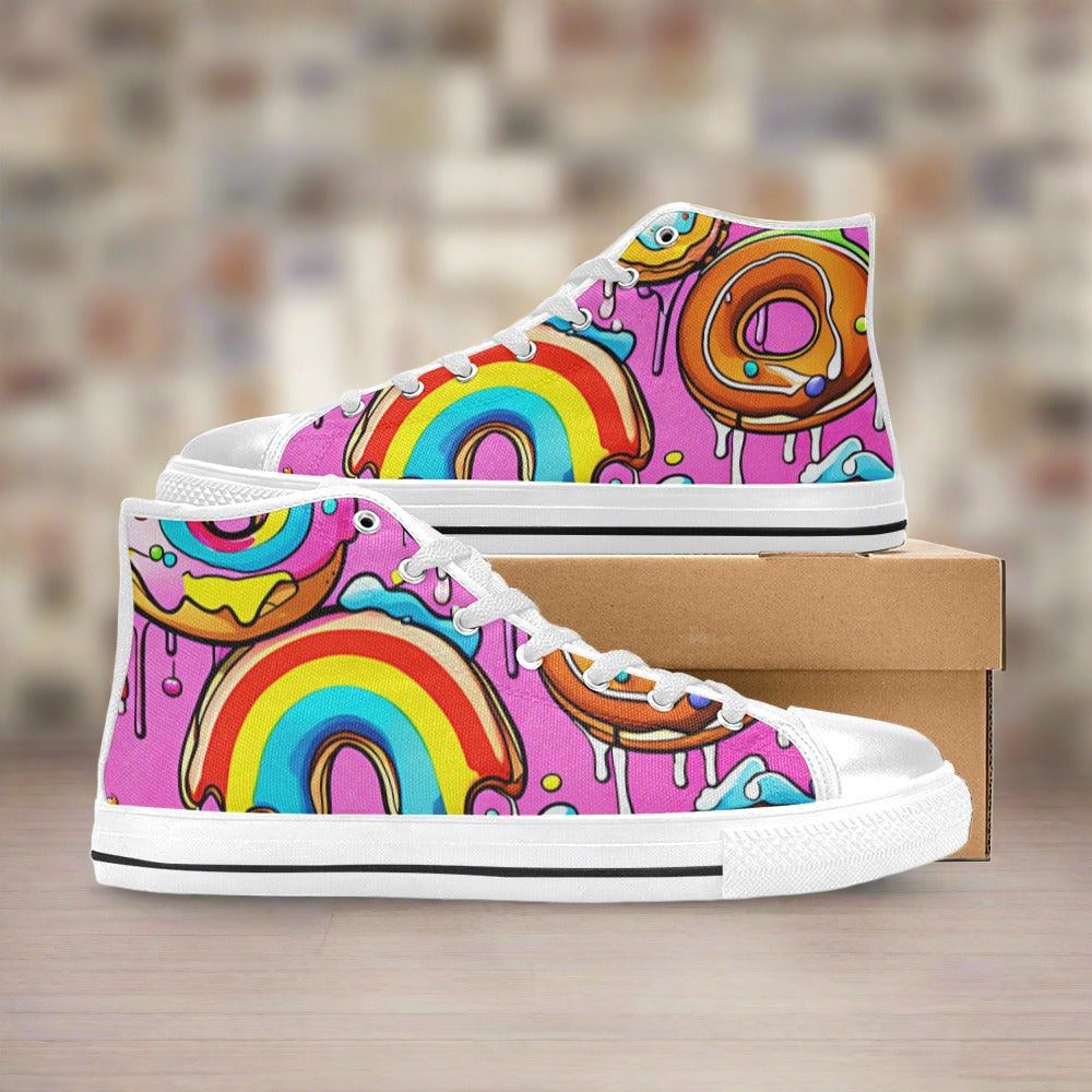 Wolf Navy Indigo Unique Bold Art - Freaky Shoes