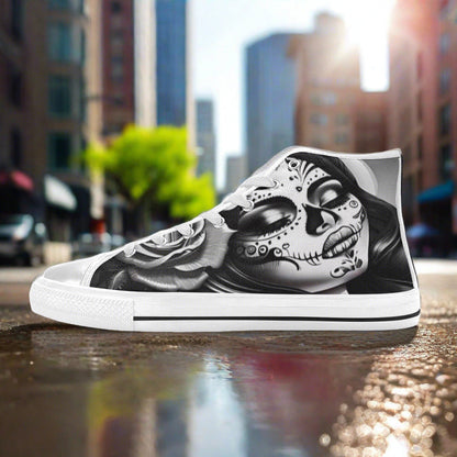 Cyberpunk Dark Cosmic Vivid WOMEN Bold Art - Freaky Shoes | Custom Art Sneakers