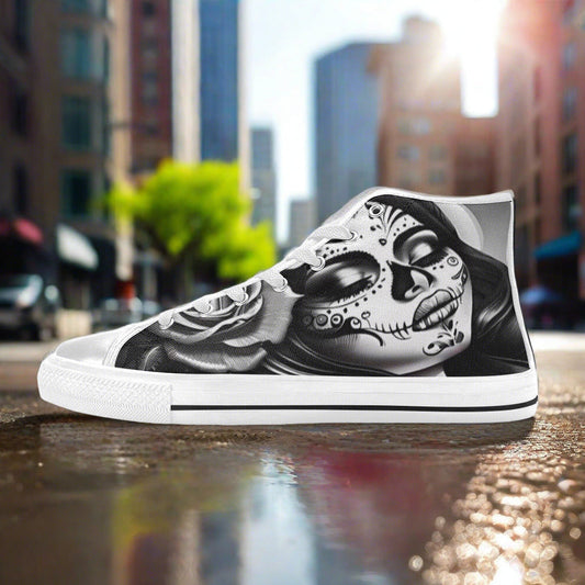 Cyberpunk Dark Cosmic Vivid WOMEN Bold Art - Freaky Shoes | Custom Art Sneakers