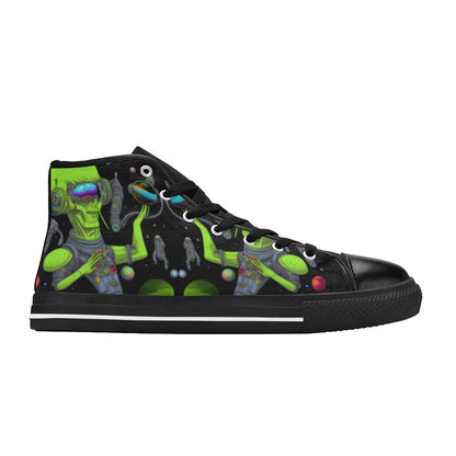 MEN'S Cc Hipster Alien Space High Top Canvas Cottagecore Sneakers