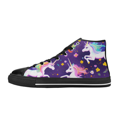 MEN'S Unicorns Please 3 Men’S High Top Canvas Cottagecore Sneakers