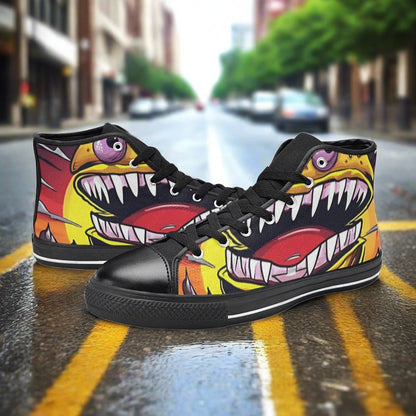 Phoenix Magenta Gold Unique Bold Art - Freaky Shoes
