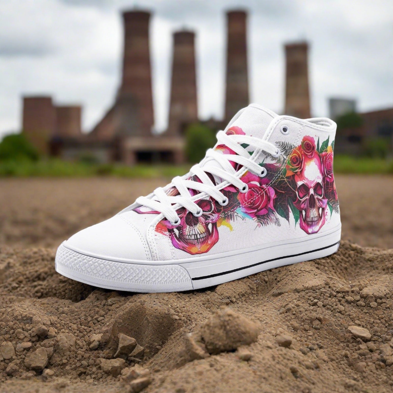 Chinese Dragon Dark Cosmic Vivid Bold Art - Freaky Shoes | Custom Art Sneakers