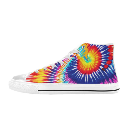 MEN'S Tie Dye Splash Men’S High Top Canvas Dark Academia Custom Shoes