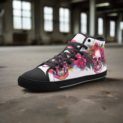 Aurora Borealis Vivid Multicolor Unique Bold Art - Freaky Shoes | Custom Art Sneakers