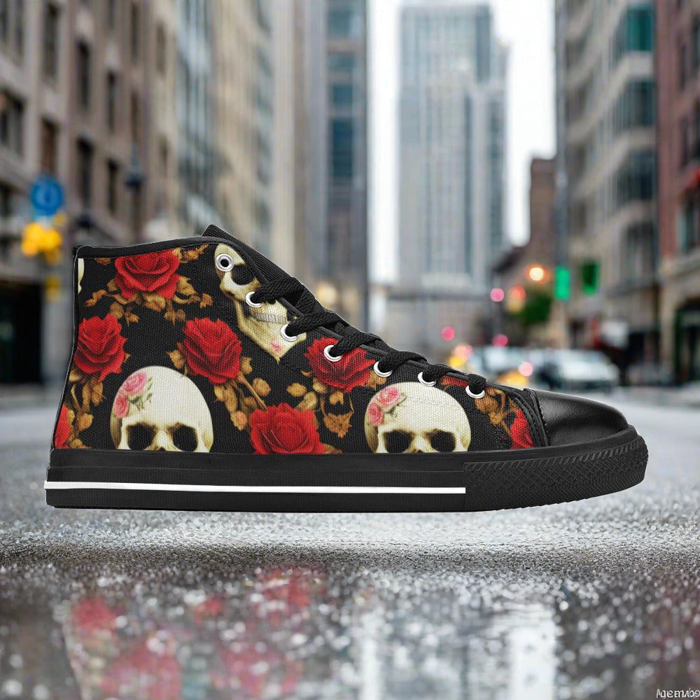Jellyfish Navy Indigo Iconic WOMEN Bold Art - Freaky Shoes | Custom Art Sneakers