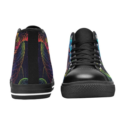 WOMEN'S Electric Serpent Dream High Top Canvas Dreamcore Sneakers