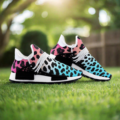 Butterfly Rainbow Vivid Multicolor Wearable Bold Art - Freaky Shoes | Custom Art Sneakers