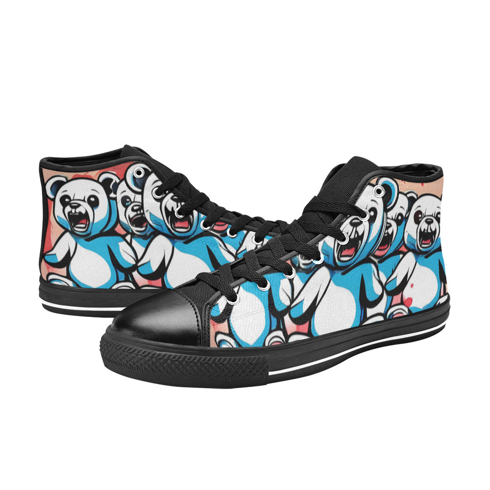 WOMEN'S Bears 4 High Top Canvas Dreamcore Custom Sneakers