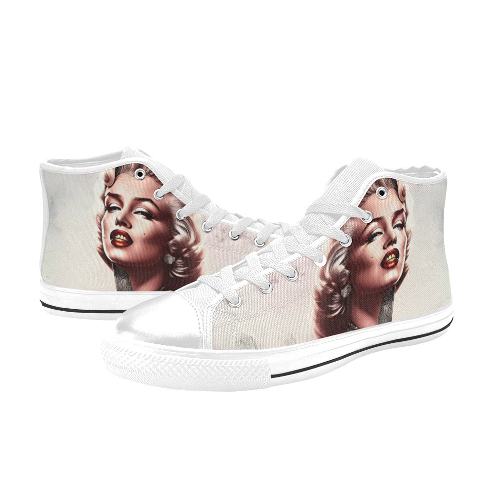 WOMEN'S Cc Retro Model High Top Canvas Neon Fantasy Custom Shoes