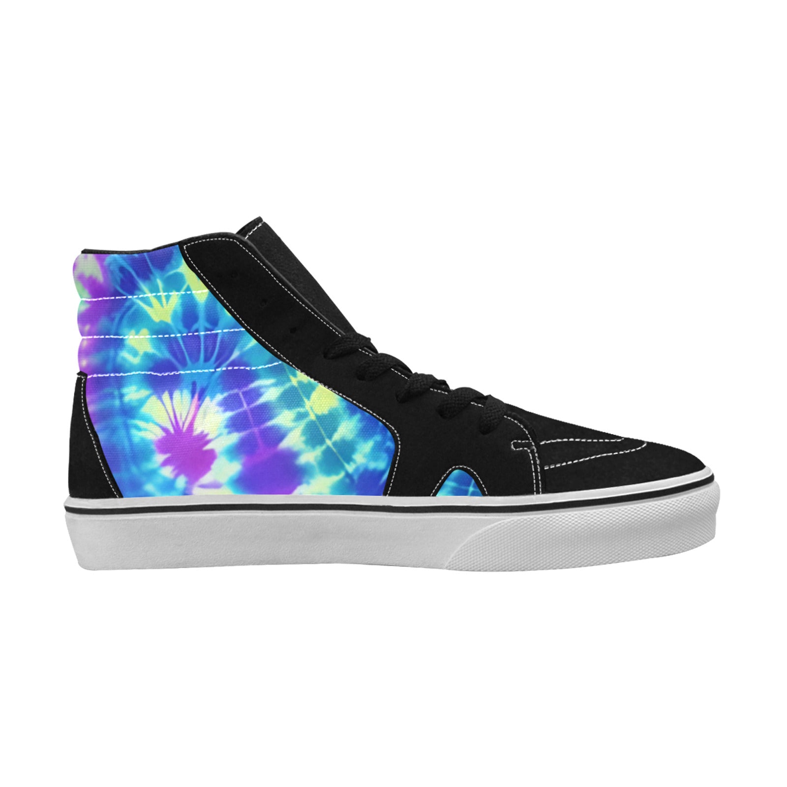 WOMEN'S Psychedelic Art Tie Dye High Top Skateboarding Dreamcore Shoes