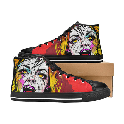 MEN'S Scream 2 Men’S High Top Canvas Grunge Sneakers