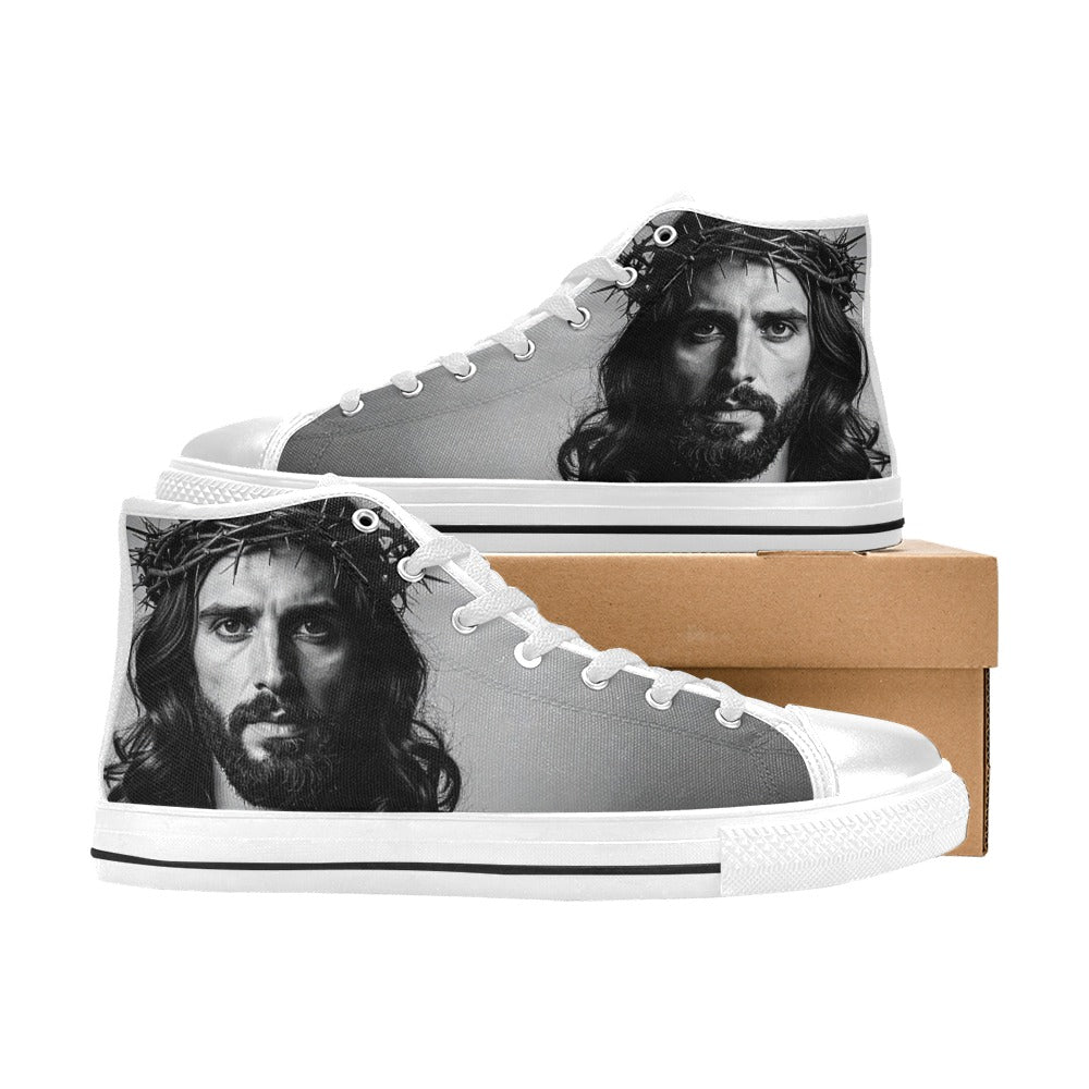 MEN'S Jesus37 Men’S High Top Canvas Neon Fantasy Custom Shoes
