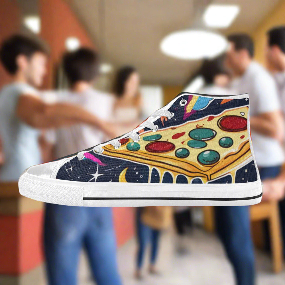 Peacock Neon Electric Custom MEN Bold Art - Freaky Shoes | Custom Art Sneakers