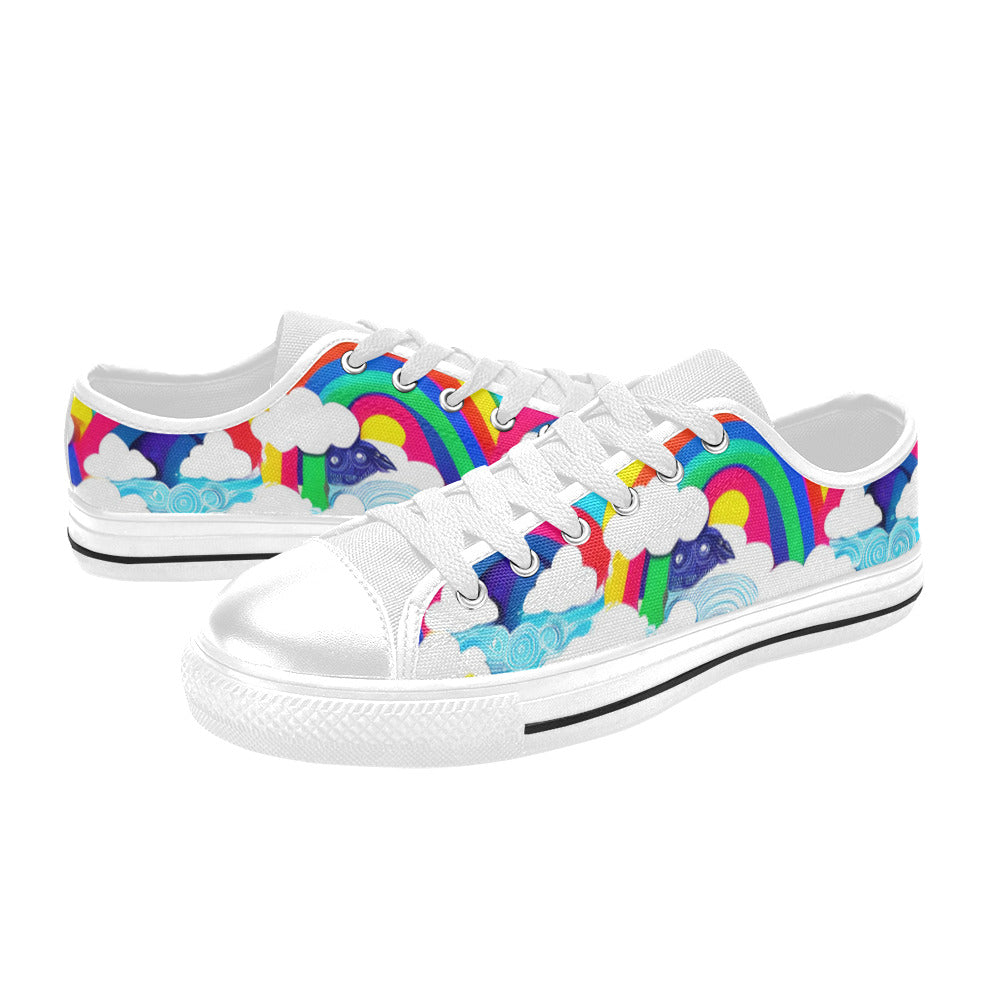 MEN'S Clouds Unicorns Art Canvas Grunge Custom Sneakers