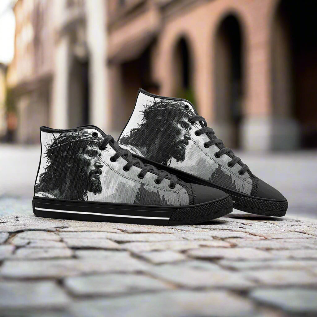 Jesus Unisex High Top Canvas Shoes - Freaky Shoes®