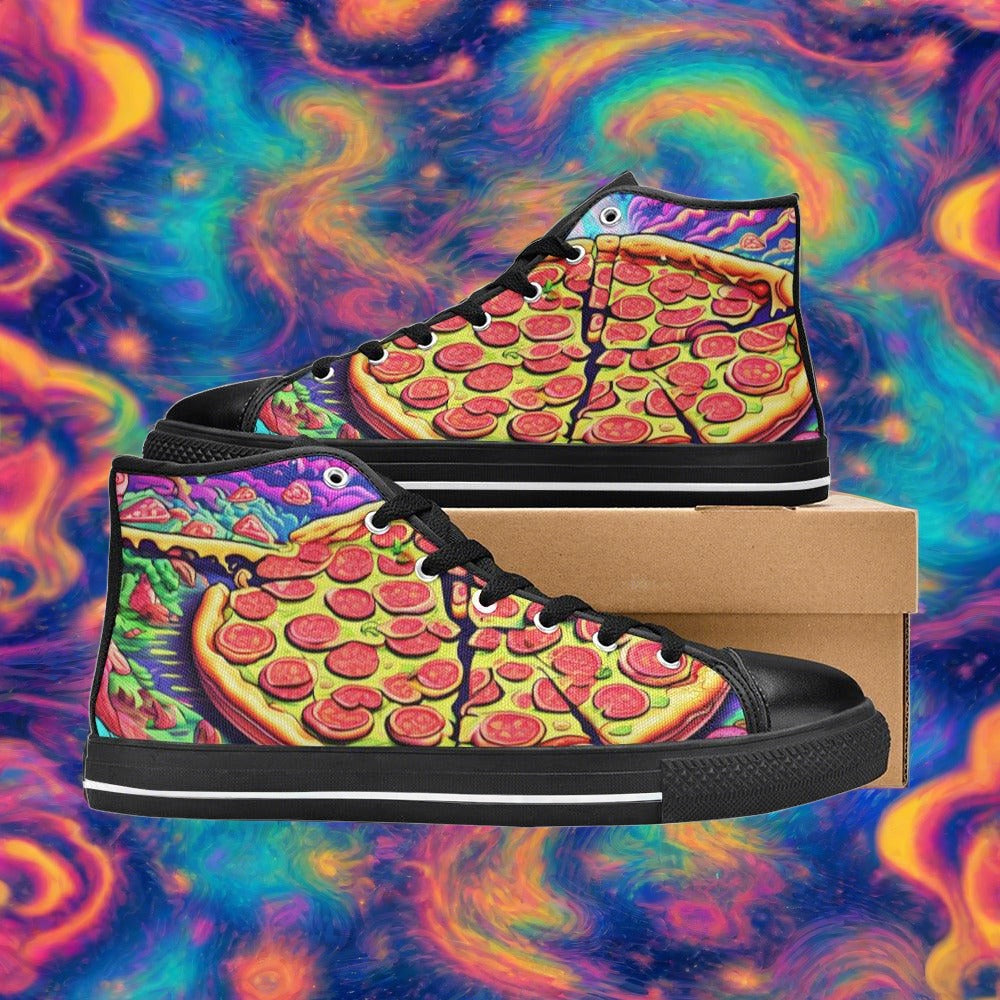 Phoenix Teal Gold Wearable Bold Art - Freaky Shoes