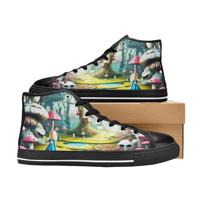MEN'S Creepy World 8 Men’S High Top Canvas Dreamcore Custom Sneakers