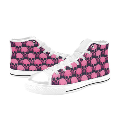 MEN'S Skull Underground Comix Black High Top Canvas Vivid Shoes