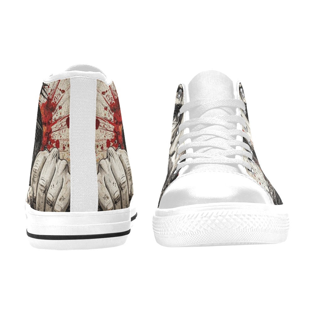 MEN'S Jesus_Ht_07 Men’S High Top Canvas Aesthetic Sneakers
