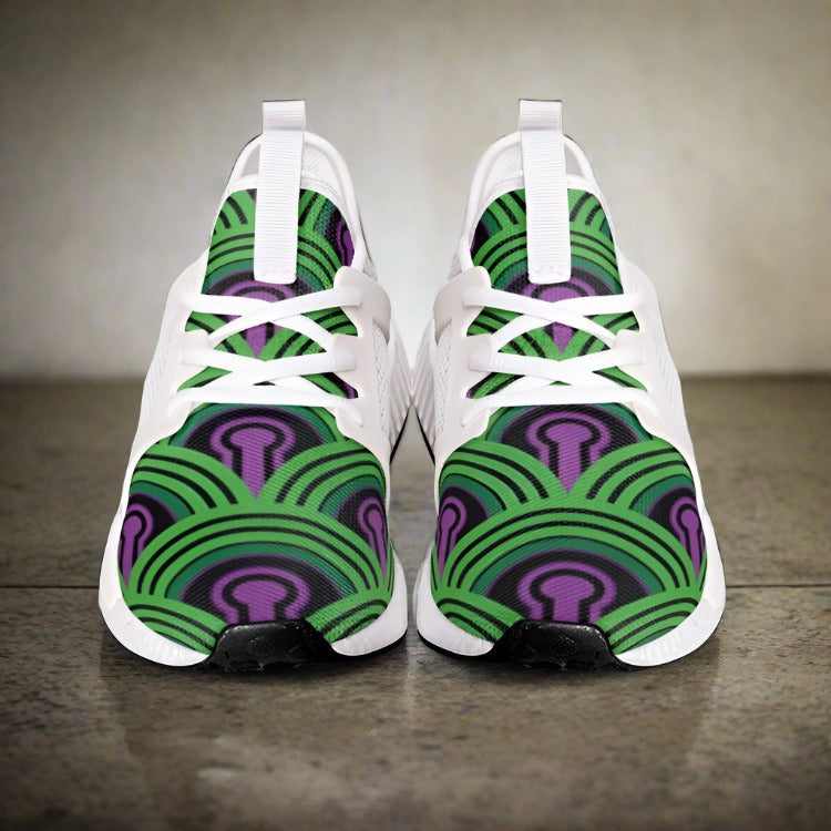 Aztec Amber Gold Wearable Bold Art - Freaky Shoes | Custom Art Sneakers