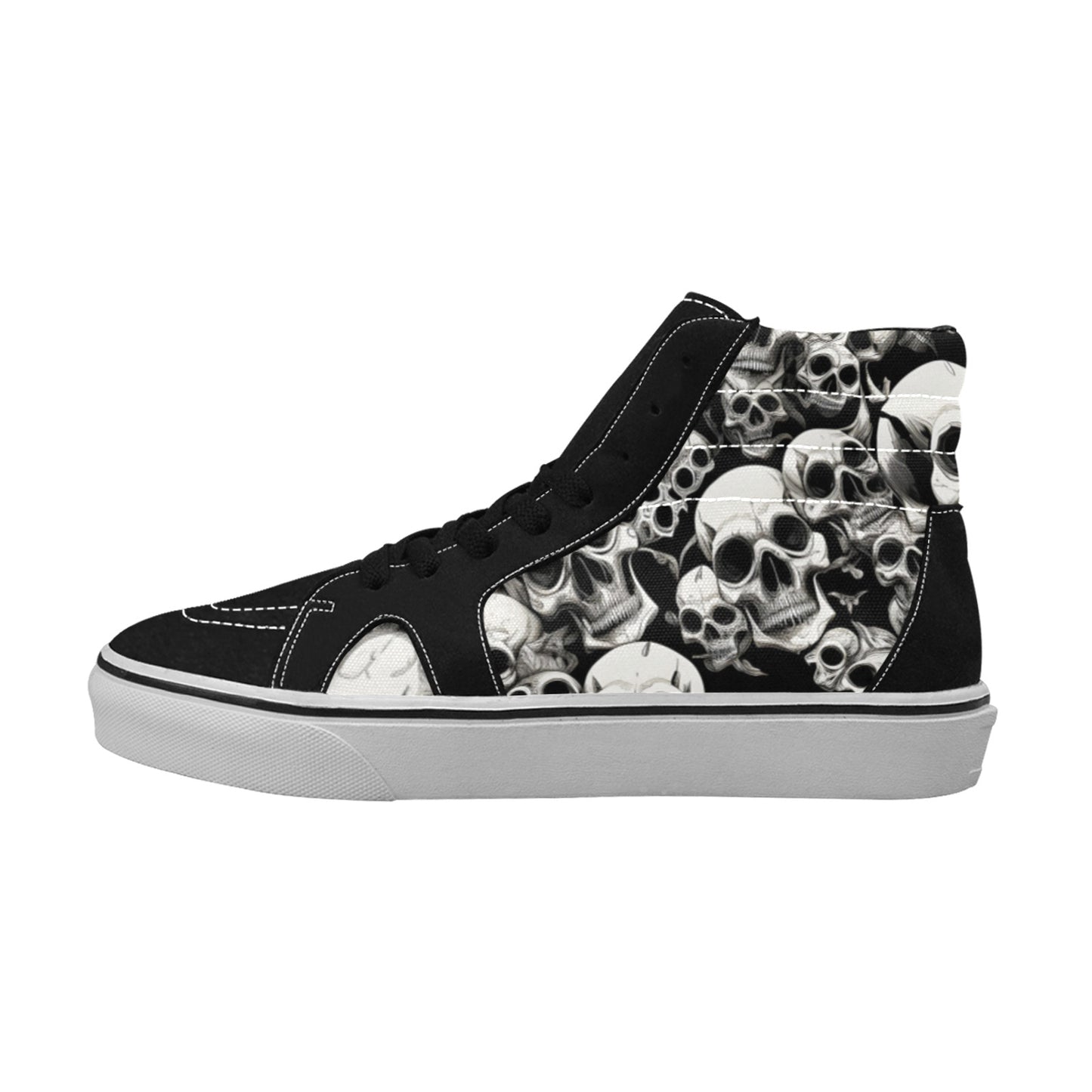WOMEN'S Skulls Mania High Top Skateboarding Surreal Sneakers