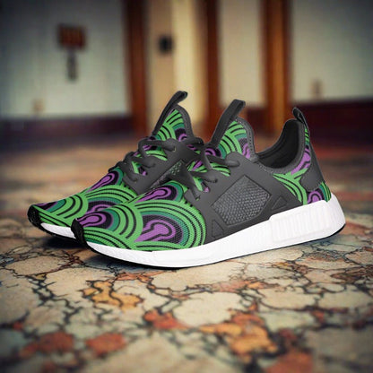 Aztec Amber Gold Wearable Bold Art - Freaky Shoes | Custom Art Sneakers