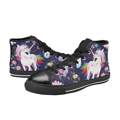 MEN'S Unicorns Please 4 Men’S High Top Canvas Grunge Custom Sneakers