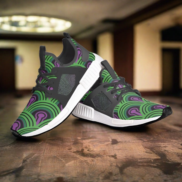 Aztec Amber Gold Wearable Bold Art - Freaky Shoes | Custom Art Sneakers